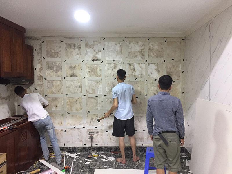 Hiện tượng mốc tường gây mất thẩm mỹ cho căn nhà Hiện tượng mốc tường gây mất thẩm mỹ cho căn nhà