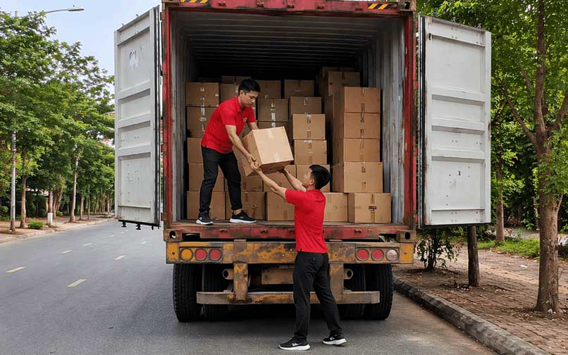 Bốc xếp và vận chuyển bằng xe tải phù hợp Bốc xếp và vận chuyển bằng xe tải phù hợp