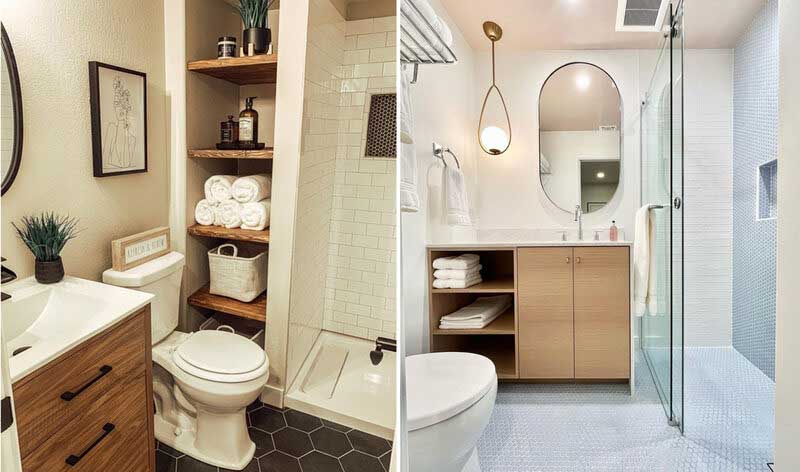 Vì sao phòng tắm nhỏ dễ bị bí và lộn xộn Vì sao phòng tắm nhỏ dễ bị bí và lộn xộn